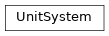 Inheritance diagram of UnitSystem